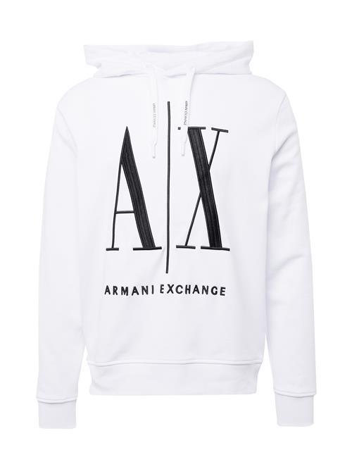 Se ARMANI EXCHANGE Sweatshirt  sort / hvid ved About You