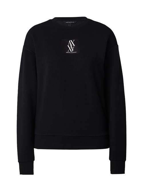 Se ARMANI EXCHANGE Sweatshirt  sort / hvid ved About You