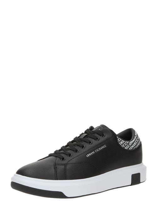 ARMANI EXCHANGE Sneaker low  sort / hvid