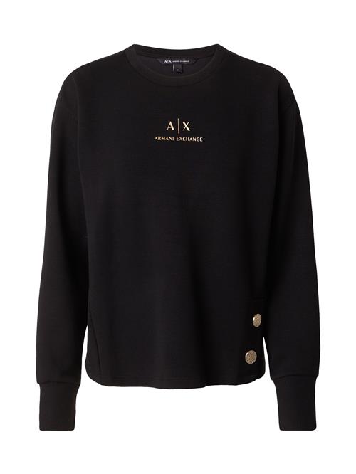 ARMANI EXCHANGE Sweatshirt  guld / sort