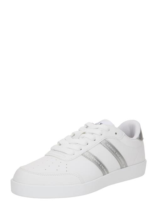 ARMANI EXCHANGE Sneaker low  sølv / hvid