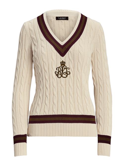 Lauren Ralph Lauren Pullover 'MEREN'  beige / brun / bær