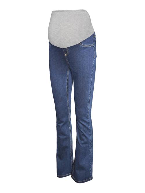 MAMALICIOUS Jeans 'CILIA'  blue denim / grå-meleret