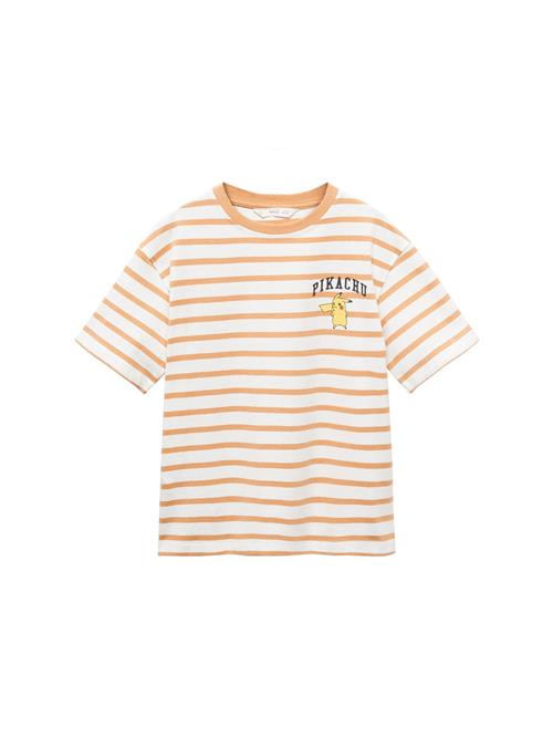 MANGO KIDS Shirts 'PIKASTRI'  gul / honning / sort / offwhite