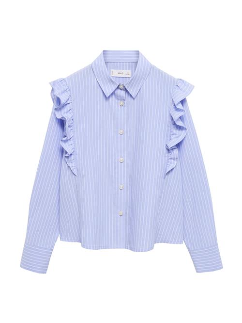 MANGO KIDS Bluse 'CARLOTA'  lyseblå / hvid