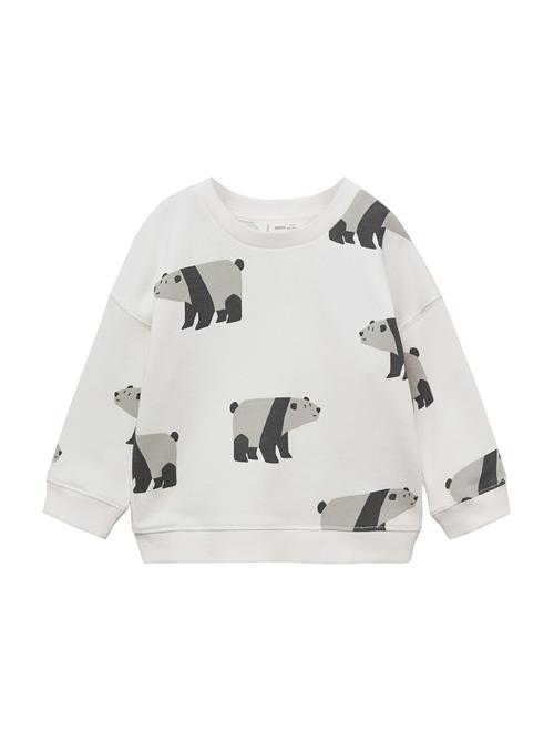 MANGO KIDS Sweatshirt 'BEAR'  creme / grå / sort