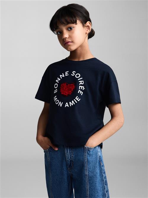 MANGO KIDS Bluser & t-shirts 'BONNE'  marin / mørkerød / hvid