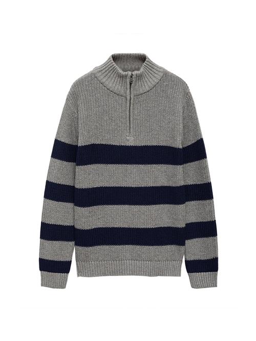 MANGO KIDS Pullover 'ZACK'  natblå / grå