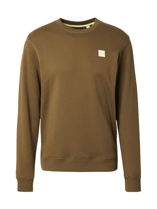 SCOTCH & SODA Sweatshirt 'Essential'  gul / oliven / hvid