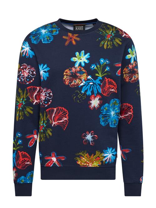 SCOTCH & SODA Sweatshirt  lyseblå / mørkeblå / grøn / rød