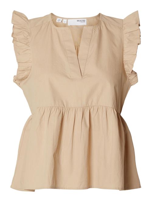 Se SELECTED FEMME Bluse 'Blair-Ida'  beige ved About You