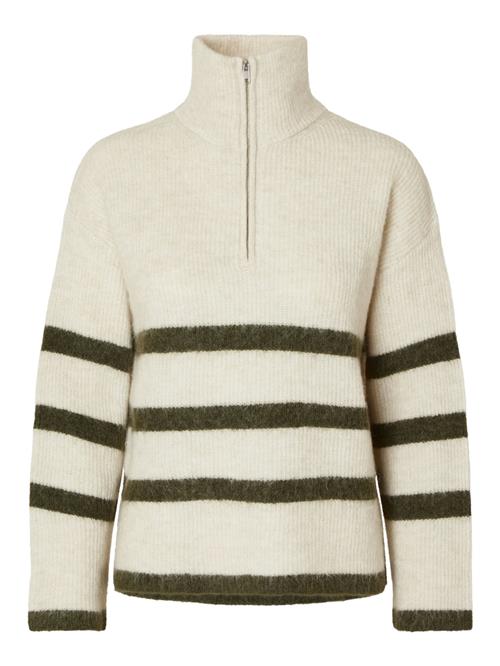 SELECTED FEMME Pullover 'SLFMaline'  elfenben / oliven