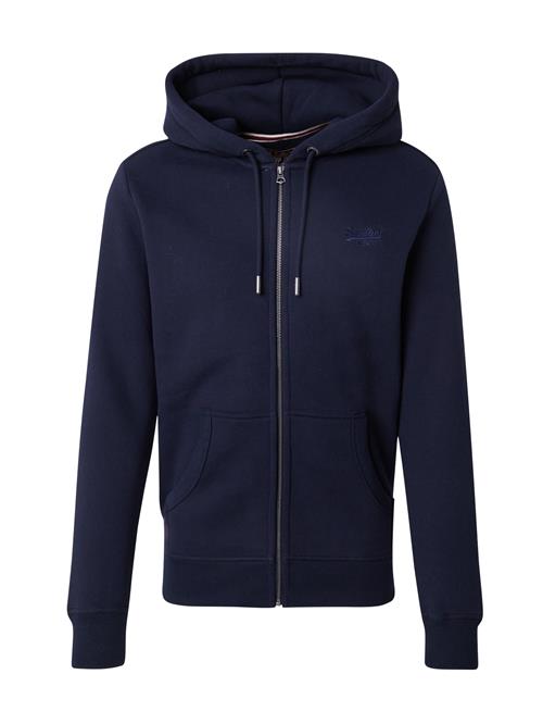 Superdry Sweatjakke 'Essential'  natblå