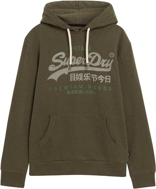 Superdry Sweatshirt 'Heritage'  grå / grøn / mørkegrøn