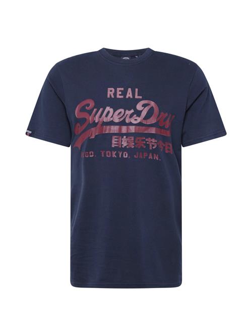 Superdry Bluser & t-shirts 'Classic'  marin / vinrød