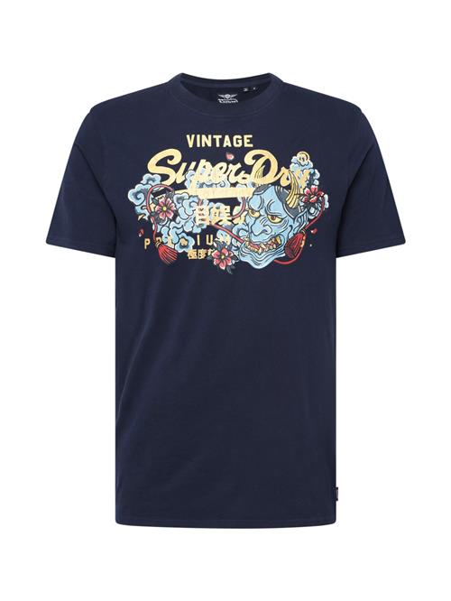 Se Superdry Bluser & t-shirts 'Tokyo'  navy / lyseblå / gul / rød ved About You