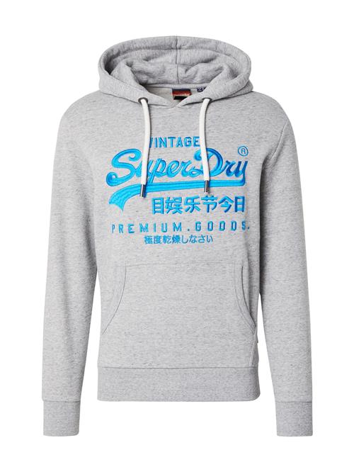 Superdry Sweatshirt  azur / lysegrå