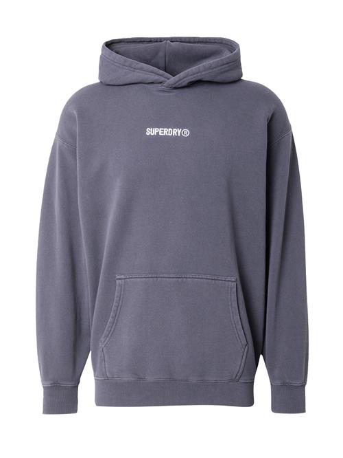 Superdry Sweatshirt  mørkegrå / hvid