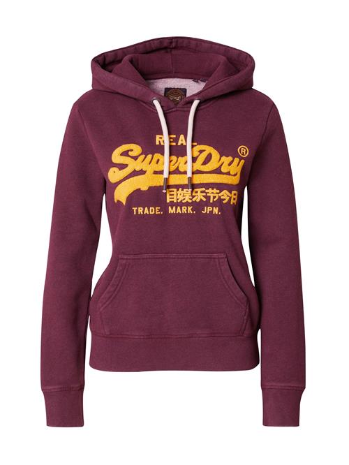 Superdry Sweatshirt  gul / vinrød / hvid