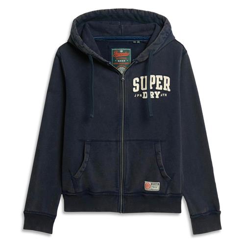 Superdry Sweatjakke  navy / lysegul