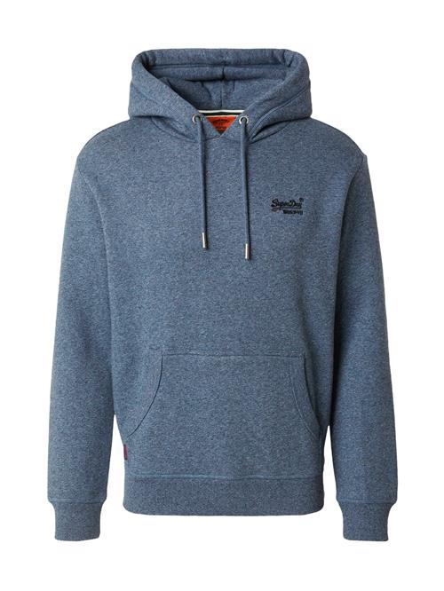 Superdry Sweatshirt 'ESSENTIAL'  blå-meleret / sort