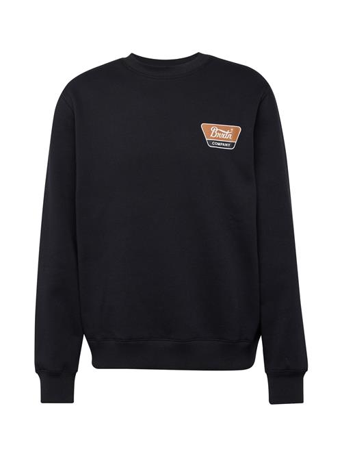 Brixton Sweatshirt 'LINWOOD'  mørkerød / sort / offwhite