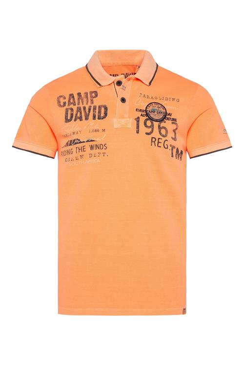 CAMP DAVID Bluser & t-shirts  grå / orange