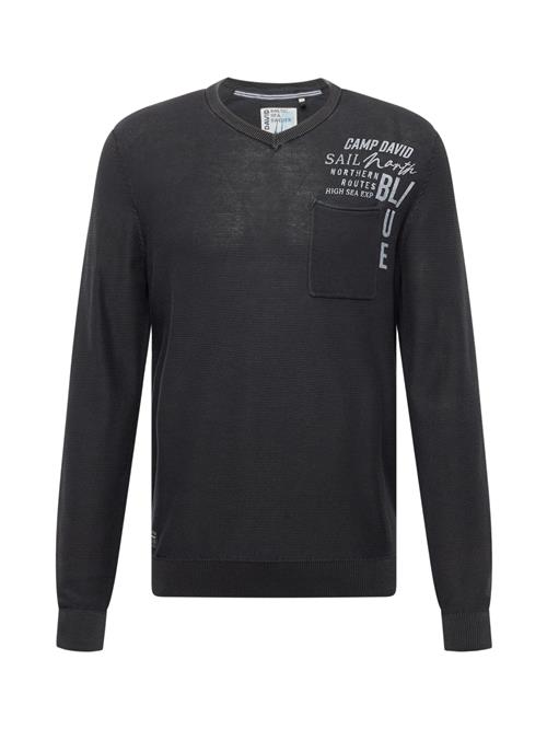 Se CAMP DAVID Pullover  lysegrå / sort ved About You