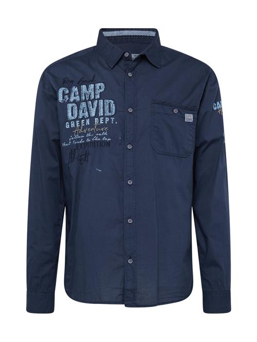 CAMP DAVID Skjorte  navy / natblå / lyseblå