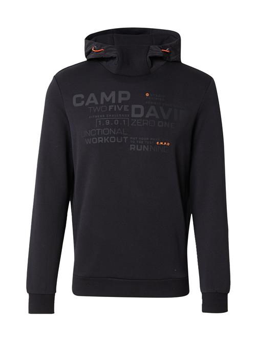 CAMP DAVID Sweatshirt  grå / orange / sort