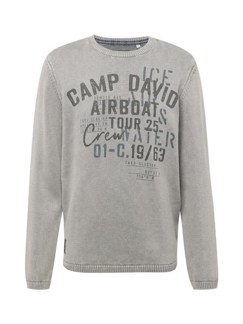 CAMP DAVID Pullover  blå / grå / sort