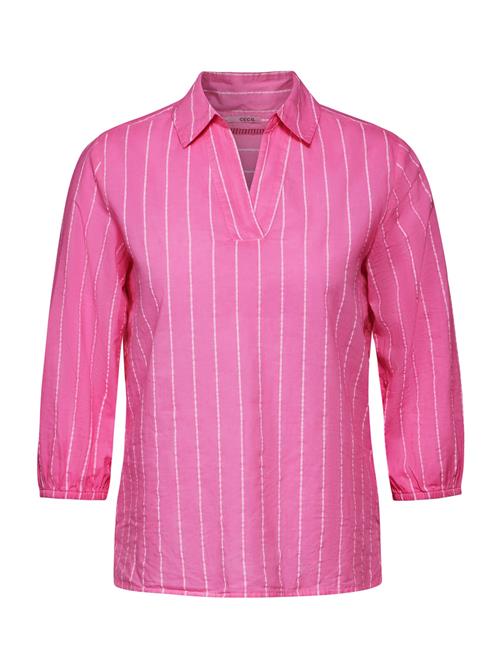 Se CECIL Bluse  pink / hvid ved About You