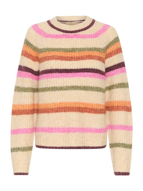 Se CULTURE Pullover 'Kimmy'  lysebeige / brun / orange / pink ved About You