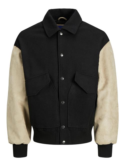 JACK & JONES Overgangsjakke 'FAME'  beige / sort