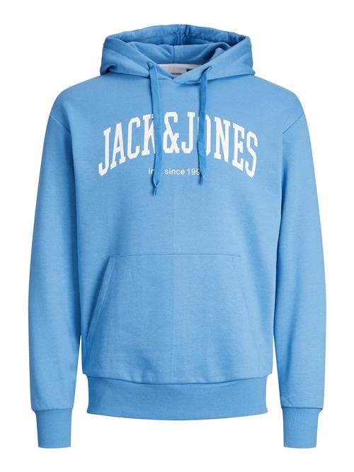 Se JACK & JONES Sweatshirt 'JJEJosh'  lyseblå / hvid ved About You