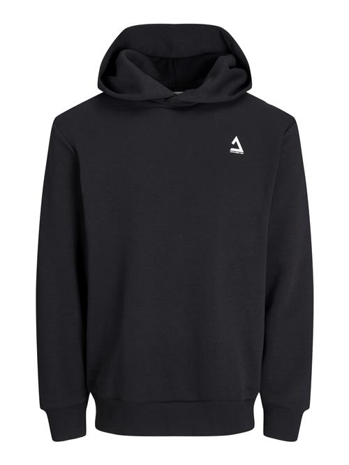 JACK & JONES Sweatshirt 'JCOTRIANGLE'  mørkelilla / sort / hvid