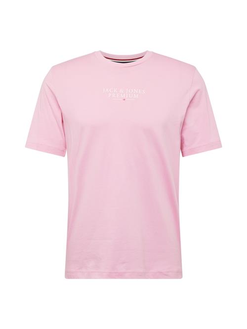 JACK & JONES Bluser & t-shirts 'JPRBLUARCHIE'  pink / hvid