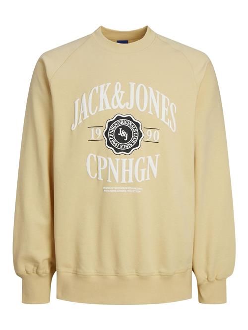 JACK & JONES Sweatshirt  beige / sort / hvid