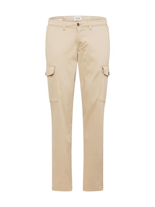 Se JACK & JONES Cargobukser 'OLLIE BOWIE'  mørkebeige / sort / offwhite ved About You