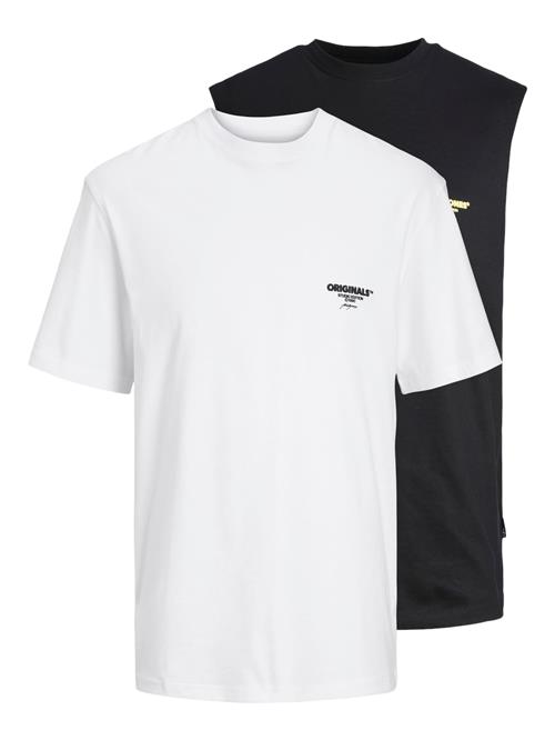 Se JACK & JONES Bluser & t-shirts 'BORA'  gul / sort / hvid ved About You