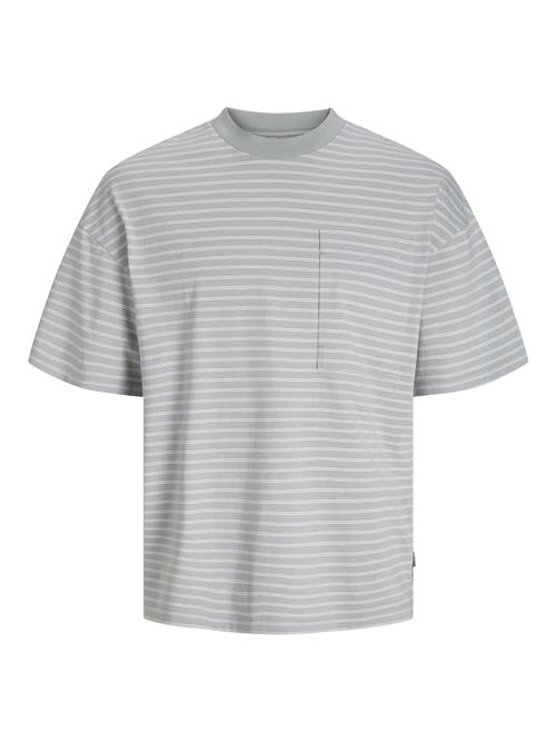 Se JACK & JONES Bluser & t-shirts 'JCOTanical'  grå / hvid ved About You