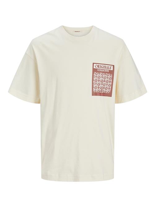 JACK & JONES Bluser & t-shirts 'Mykonos'  creme / brun / pink