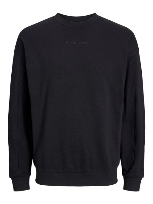 JACK & JONES Sweatshirt 'JCOStagger'  pastelgul / sort / hvid