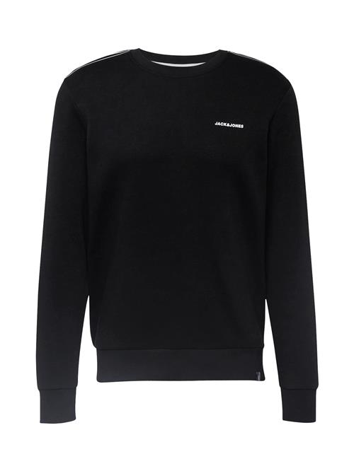 Se JACK & JONES Sweatshirt 'PARKER'  sort / hvid ved About You