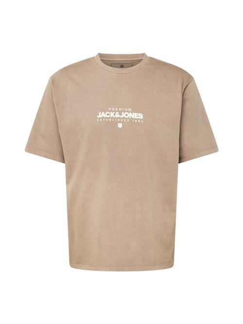 JACK & JONES Bluser & t-shirts 'HUXI'  brokade / hvid