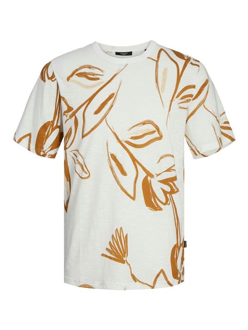 Se JACK & JONES Bluser & t-shirts 'JJPalma'  brun / hvid ved About You