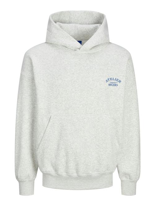 Se JACK & JONES Sweatshirt 'JJBROOKLYN'  marin / hvid-meleret ved About You