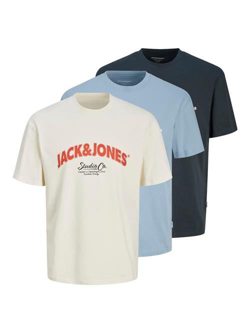 Se JACK & JONES Bluser & t-shirts 'BRONX ARCH'  marin / dueblå / greige / rød ved About You