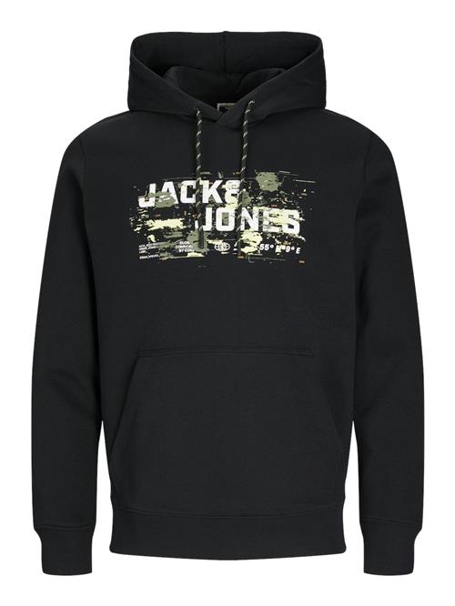 JACK & JONES Sweatshirt  oliven / orange / sort / hvid