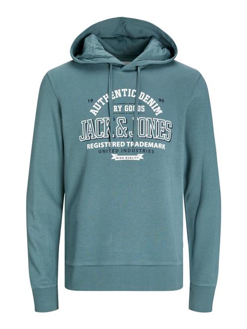 JACK & JONES Sweatshirt  marin / cyanblå / hvid